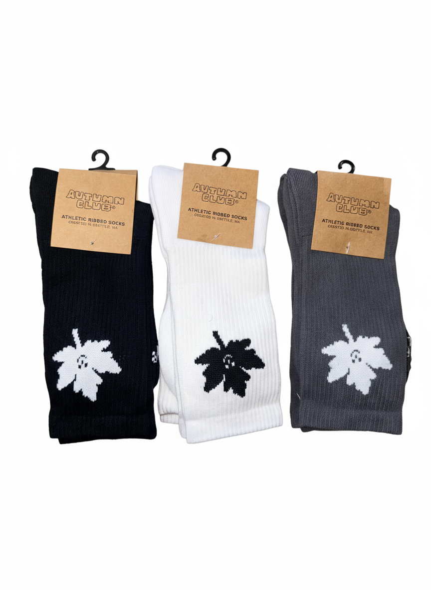 Autumn Club Essential - 2 Pack Athletic Ribbed Socks