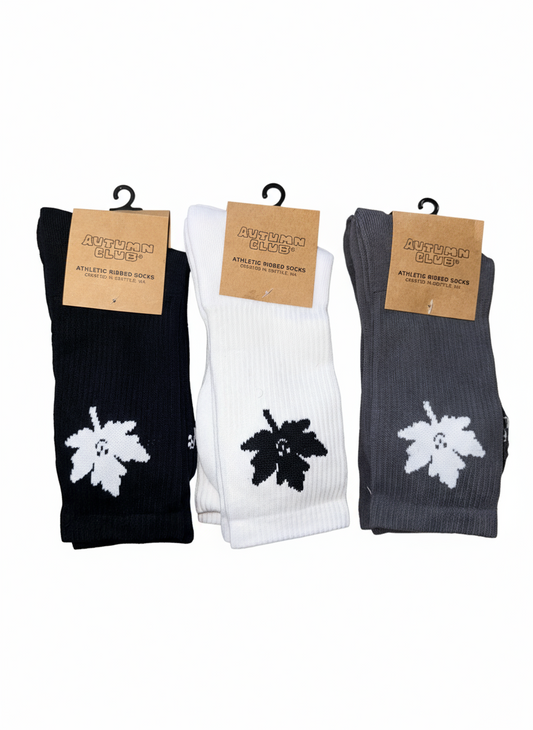 Autumn Club Essential - 2 Pack Athletic Ribbed Socks