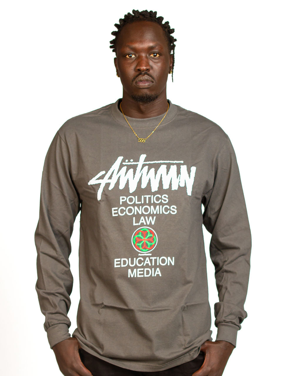 Powernomics Gray Long Sleeve T- Shirt